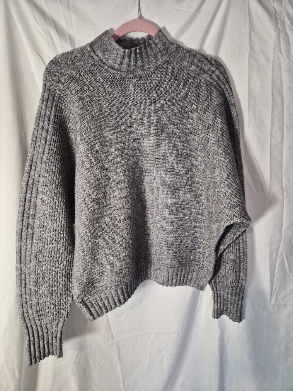 Vero Moda Heather Gray Mock Neck Sweater